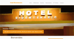 Desktop Screenshot of hotelbicentenario.com